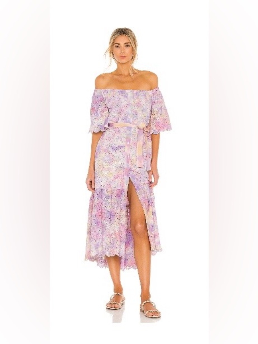 Sandra Eyelet Midi Dress